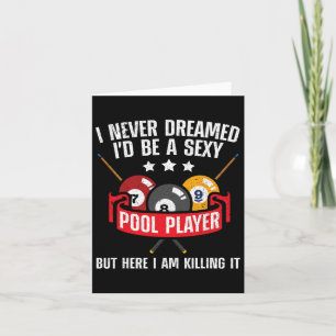 Cooles Pool-Player-Design für Männer Frauen Pool B Karte