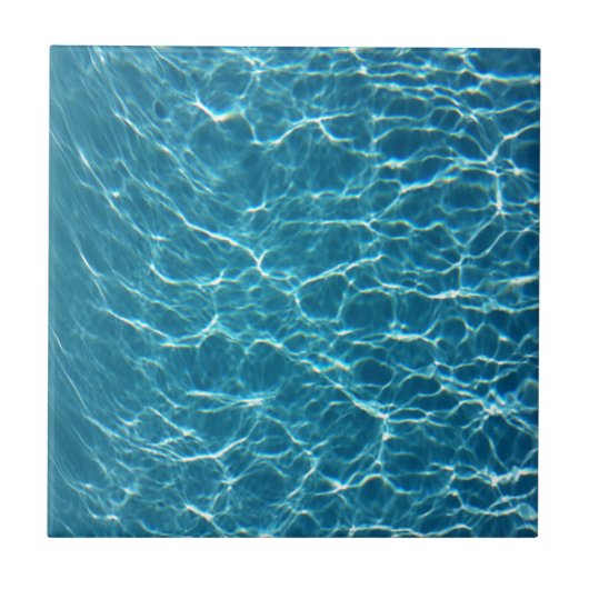 Cooles Pool-Wasser Fliese (Vorderseite)