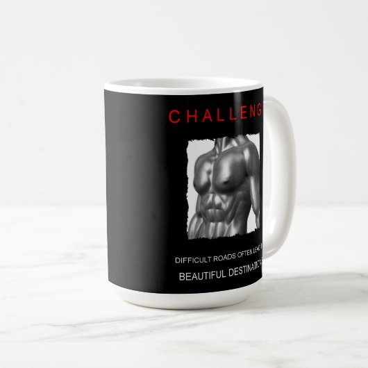 Cooles positives Motivations-Body-Transformation-Z Kaffeetasse (VorderseiteRechts)