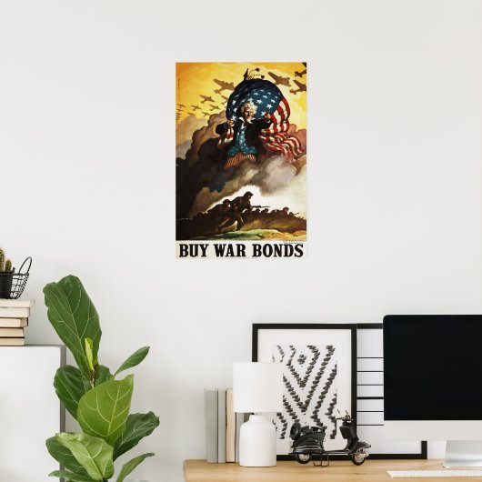 Cooles Poster mit WWII-Motiv (Heimbüro)