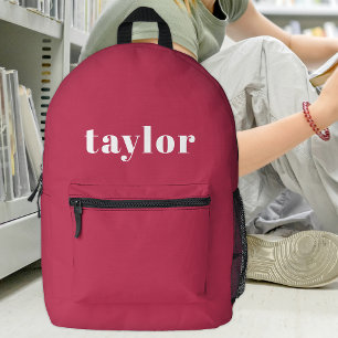 Cooles Preppy Pink Moderne Minimalistische, trendi Bedruckter Rucksack