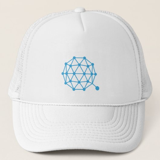 Cooles Qtum-Kryptowährungszeichen Truckerkappe (Vorderseite)