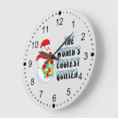 Cooles Quilter Große Wanduhr (Winkel)