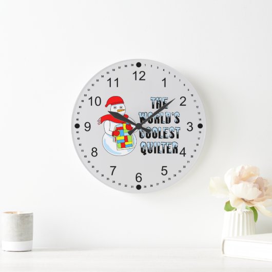 Cooles Quilter Große Wanduhr (Zuhause)