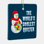 Cooles Quilter Keramikornament (Rechts)