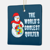 Cooles Quilter Keramikornament (Links)