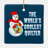 Cooles Quilter Keramikornament (Rückseite)