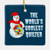 Cooles Quilter Keramikornament (Vorderseite)