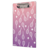 Cooles Racquets-Muster im Retro-Tennis Klemmbrett (Links)