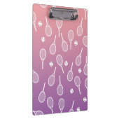 Cooles Racquets-Muster im Retro-Tennis Klemmbrett (Rechts)