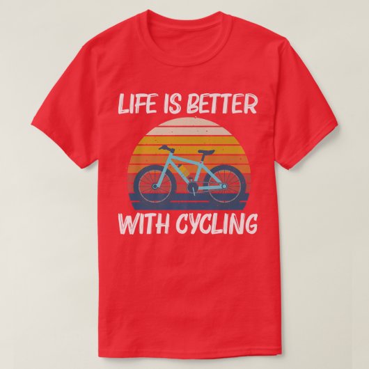 Cooles Raddesign für Damen und Herren - Fahrrad C T-Shirt (Design vorne)