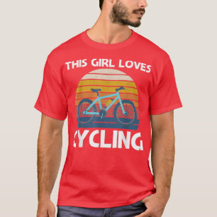 Cooles Raddesign für Mädchen Frauen Fahrrad fahren T-Shirt