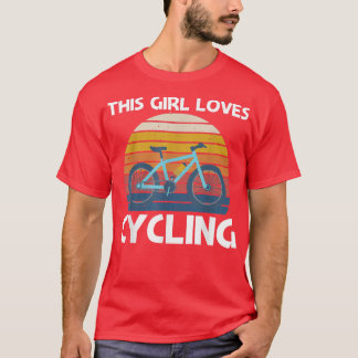 Cooles Raddesign für Mädchen Frauen Fahrrad fahren T-Shirt