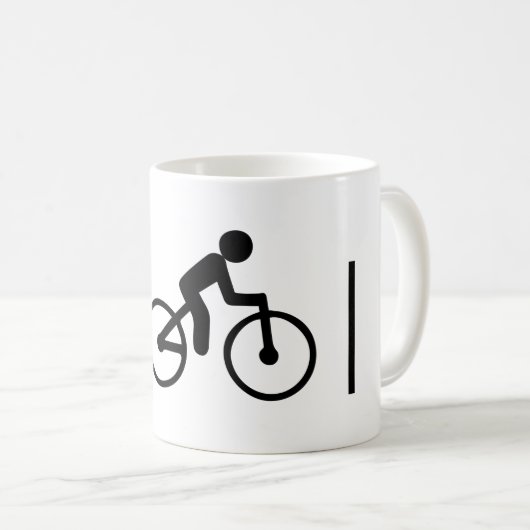 Cooles Radfahren Kaffeetasse (VorderseiteRechts)