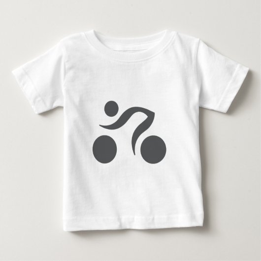 Cooles Radzeichen Baby T-shirt (Vorderseite)