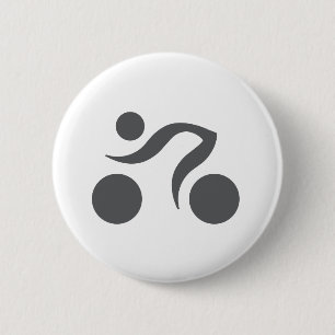 Cooles Radzeichen Button