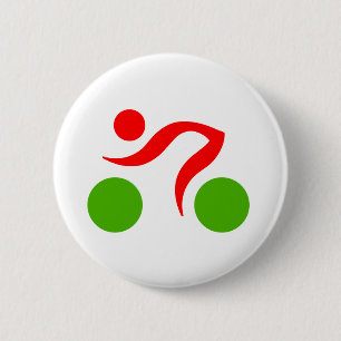 Cooles Radzeichen Button