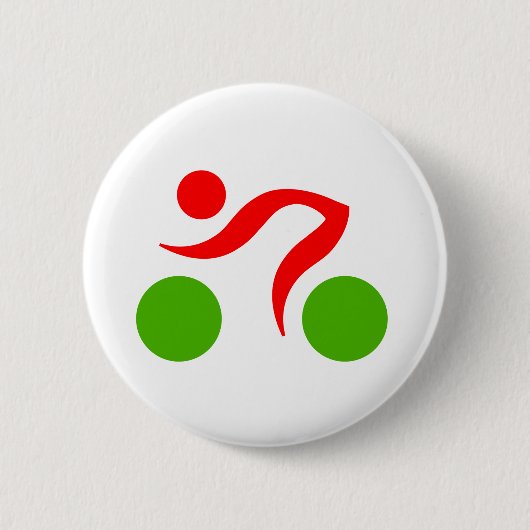 Cooles Radzeichen Button (Vorderseite)