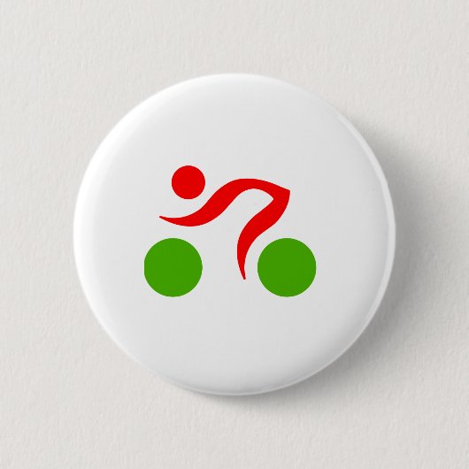 Cooles Radzeichen Button (Vorderseite)