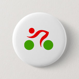 Cooles Radzeichen Button