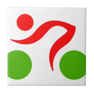 Cooles Radzeichen Fliese