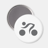 Cooles Radzeichen Magnet (Vorderseite/Rückseite)