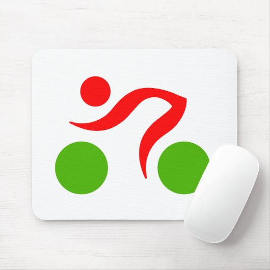 Cooles Radzeichen Mousepad (Mit Mouse)