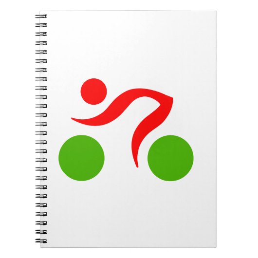 Cooles Radzeichen Notizblock (Vorderseite)