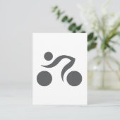 Cooles Radzeichen Postkarte (Stehend Vorderseite)