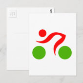 Cooles Radzeichen Postkarte (Vorne/Hinten)