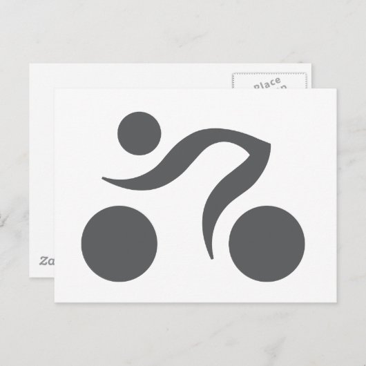 Cooles Radzeichen Postkarte (Vorne/Hinten)