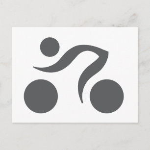 Cooles Radzeichen Postkarte