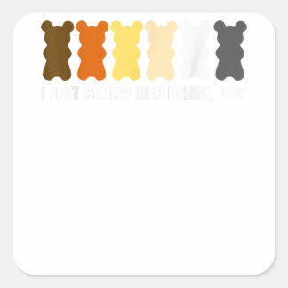 Cooles Rainbow Gay Bear T-Shirt Funny 2019 Mens Ga Quadratischer Aufkleber