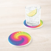 Cooles Rainbow-Gefärbte Krawatte-Muster Getränkeuntersetzer (Seite)