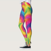 Cooles Rainbow-Gefärbte Krawatte-Muster Leggings (Links)