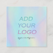 Cooles Rainbow-Logo Quadratische Visitenkarte (Vorderseite)