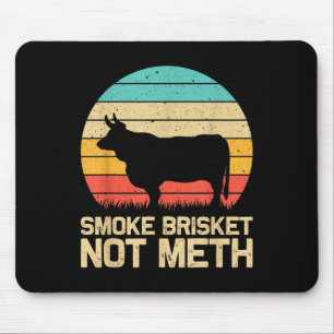Cooles Rauchen Brisket nicht lustig Grillen Gesche Mousepad