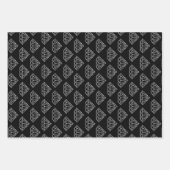 Cooles Rautenmuster - Sonderfarbe Weihnachten Geschenkpapier Set (Vorderseite)