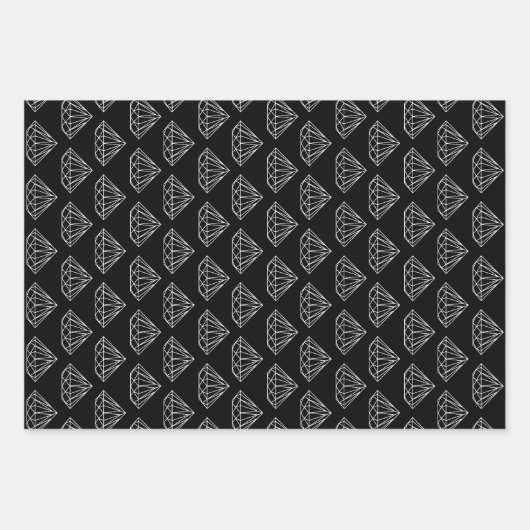 Cooles Rautenmuster - Sonderfarbe Weihnachten Geschenkpapier Set (Vorderseite)