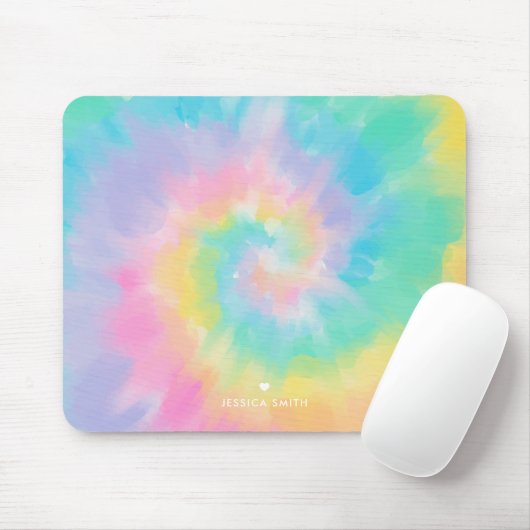 Cooles Regenbogen-Gefärbte Krawatte Muster Persona Mousepad (Mit Mouse)