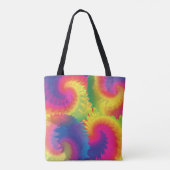 Cooles Regenbogen-Gefärbte Krawatte-Muster Tasche (Rückseite)