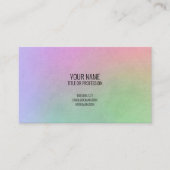 Cooles Regenbogendesign - Benutzerdefiniert Person Visitenkarte (Vorderseite)