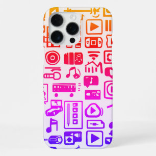 Cooles Regenbogenmuster für Musikliebhaber iPhone 16 Pro Max Hülle