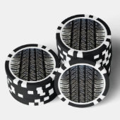 Cooles Reifenkautschuk - Dekor für Automobiltextur Pokerchips (Stapel)