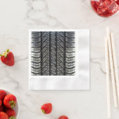 Cooles Reifenkautschuk - Dekor für Automobiltextur Serviette (Beispiel)