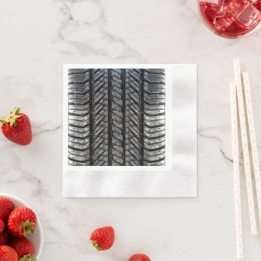 Cooles Reifenkautschuk - Dekor für Automobiltextur Serviette (Beispiel)
