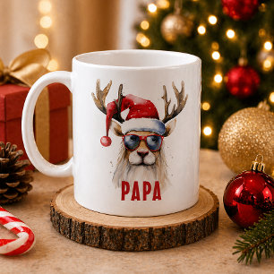 Cooles Rentier personalisierter Feiertagsbecher Kaffeetasse