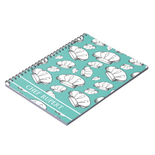 Cooles Restaurant Koch Hats und Zuhause Koch Notizblock (Linke Seite)