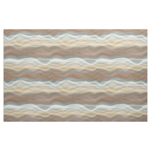 Cooles Retro-Abstraktes Artistisches Wave-Muster Stoff (Fat Quarter (45,7 x 55,9 cm))