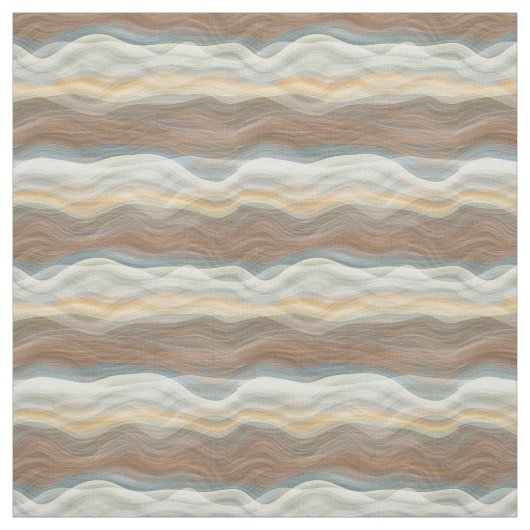 Cooles Retro-Abstraktes Artistisches Wave-Muster Stoff (Muster)